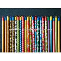 VIETNAM HOUSEHOLD CLEANING TOOLS PVC COATED WOODEN BROOM WITH VARIOUS DESIGN